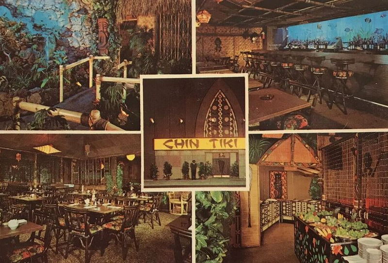 Chin Tiki - Vintage Postcard (newer photo)